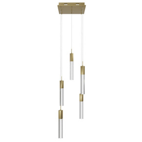 Pendants Multi-port/Cascade by Avenue Lighting ( 192 | HF1900-5-GL-BB-SNW The Original Glacier ) 