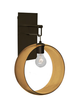 Sconces Single Glass by Besa ( 74 | 1WP-PLATOAM-BR-NI Plato ) 