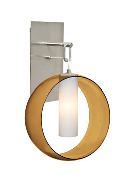 Sconces Single Glass by Besa ( 74 | 1WP-PLATOAM-LED-SN Plato ) 