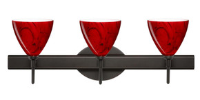 Bathroom Fixtures Three Lights by Besa ( 74 | 3SW-1779MA-BR Mia ) 