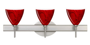 Bathroom Fixtures Three Lights by Besa ( 74 | 3SW-1779MA-SN Mia ) 