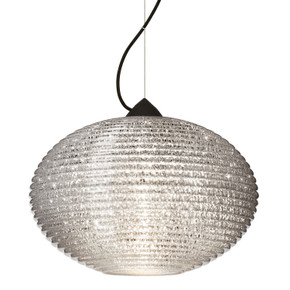 Mini Pendants Glass Down by Besa ( 74 | 1KX-4913GL-LED-BK Besa Pape 12 Pendant ) 