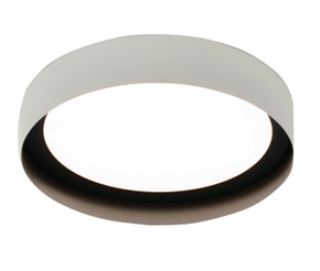 Flush Mounts Drum Shade by AFX Lighting ( 162 | RVF121400L30D1WHBK Reveal ) 