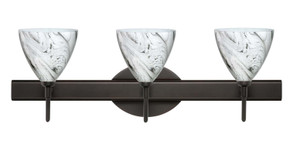 Bathroom Fixtures Three Lights by Besa ( 74 | 3SW-1779MG-BR Mia ) 