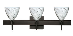Bathroom Fixtures Three Lights by Besa ( 74 | 3SW-1779MG-BR-SQ Mia ) 