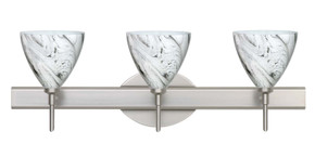 Bathroom Fixtures Three Lights by Besa ( 74 | 3SW-1779MG-SN Mia ) 