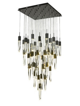 Large Chandeliers Glass Shade by Avenue Lighting ( 192 | HF1903-41-AP-BK-C Aspen ) 