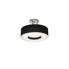 Semi-Flush Mts. Drum Shade by AFX Lighting ( 162 | MCF1214MB-BKSF Montclair ) 