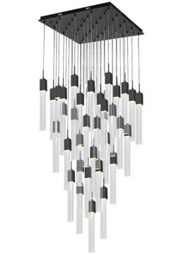 Large Chandeliers Multi-Port/Cascade by Avenue Lighting ( 192 | HF1903-41-GL-BK-C The Original Glacier ) 