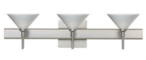 Bathroom Fixtures Three Lights by Besa ( 74 | 3SW-282453-SN-SQ Kona ) 