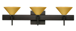 Bathroom Fixtures Three Lights by Besa ( 74 | 3SW-282490-BR-SQ Kona ) 