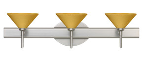 Bathroom Fixtures Three Lights by Besa ( 74 | 3SW-282490-SN Kona ) 