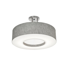 Semi-Flush Mts. Drum Shade by AFX Lighting ( 162 | MCF1932MB-GYSF Montclair ) 