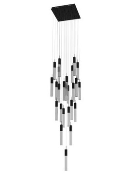 Mid. Chandeliers Multi-Port/Cascade by Avenue Lighting ( 192 | HF1904-25-GL-BK-SNW The Original Glacier ) 
