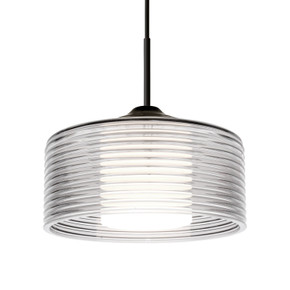 Mini Pendants Glass Down by Besa ( 74 | 1JC-BELUCL-LED-BK Besa Belu Pendant ) 