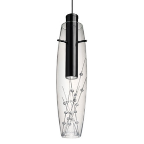Mini Pendants Glass Down by Besa ( 74 | 1XT-1688WW-LED-BK Besa Willow Pendant ) 