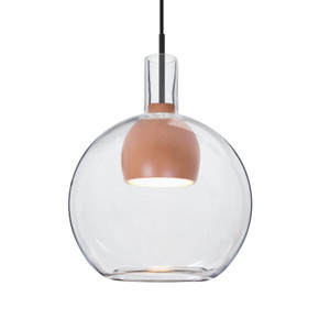 Mini Pendants Glass Down by Besa ( 74 | 1JC-BENJICLMD-LED-BK Besa Benji Pendant ) 