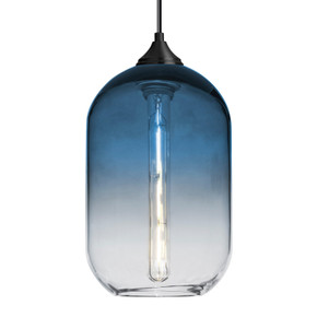 Mini Pendants Glass Down by Besa ( 74 | 1JC-OMEGA12ST-EDIL-BK Besa Omega 12 Pendant ) 