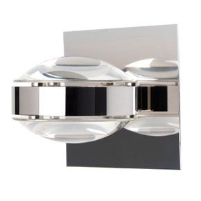 Sconces Single Glass by Besa ( 74 | OPTOS1W-CLCL-CR Optos ) 
