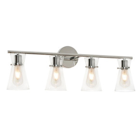 Bathroom Fixtures Four Lights by AFX Lighting ( 162 | AMDV3310MBPC Amanda ) 