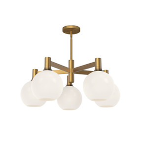 Mid. Chandeliers Glass Down by Alora ( 452 | CH506129AGOP Castilla ) 