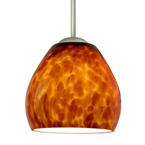 Mini Pendants Glass Down by Besa ( 74 | 1BT-412218-MED-SN Besa Bolla Pendant ) 