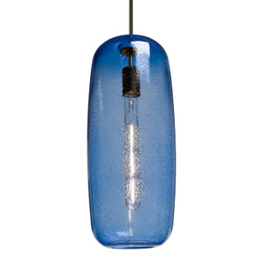 Pendants Glass Down by Besa ( 74 | 1JT-PINOT18BL-EDIL-BR Besa Pinot 18 Pendant ) 