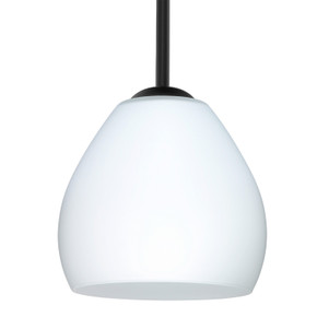 Mini Pendants Glass Down by Besa ( 74 | 1TT-412207-MED-BK Besa Bolla Stem Pendant ) 