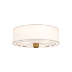 Flush Mounts Drum Shade by Alora ( 452 | FM547924AGWL Theo ) 