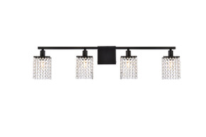 Bathroom Fixtures Four Lights by Elegant Lighting ( 173 | LD7012BK Phineas ) 