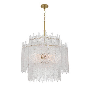 Mid. Chandeliers Glass Down by Crystorama ( 60 | ACK-928-AG Ackerly ) 