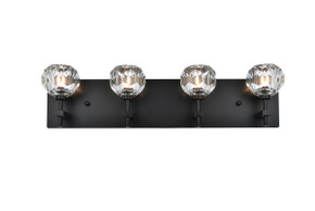 Bathroom Fixtures Four Lights by Elegant Lighting ( 173 | 3509W25BK Graham ) 