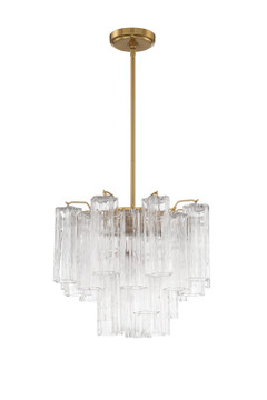Mini Chandeliers Glass Shade by Crystorama ( 60 | ADD-300-AG-CL Addis ) 