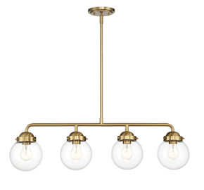 Linear/Island 4 Light + by Designers Fountain ( 43 | 95938-BG Knoll ) 
