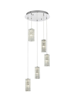Mini Chandeliers Multi-Port/Cascade by Elegant Lighting ( 173 | 3680D5RC Aston ) 
