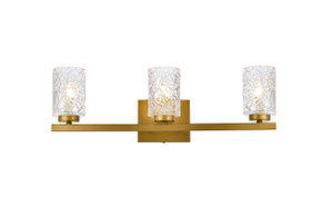 Bathroom Fixtures Three Lights by Elegant Lighting ( 173 | LD7027W24BR Cassie ) 