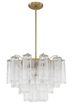 Mini Chandeliers Glass Shade by Crystorama ( 60 | ADD-306-AG-CL Addis ) 
