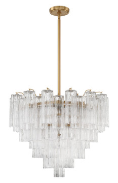 Mid. Chandeliers Glass Down by Crystorama ( 60 | ADD-312-AG-CL Addis ) 