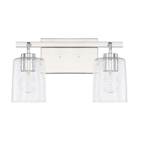 Bathroom Fixtures Two Lights by Capital Lighting ( 65 | 128521CH-449 Greyson ) 