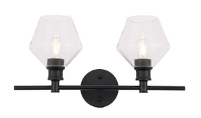 Bathroom Fixtures Two Lights by Elegant Lighting ( 173 | LD2312BK Gene ) 