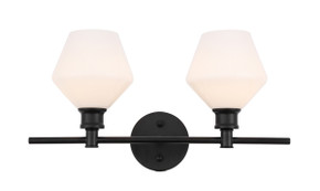 Bathroom Fixtures Two Lights by Elegant Lighting ( 173 | LD2313BK Gene ) 