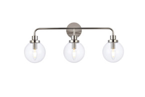 Bathroom Fixtures Three Lights by Elegant Lighting ( 173 | LD7035W28PN Hanson ) 