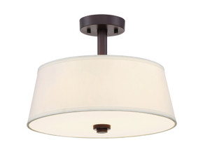 Semi-Flush Mts. Drum Shade by Designers Fountain ( 43 | 88511-SB Studio ) 