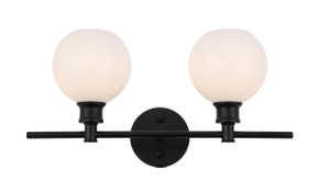 Bathroom Fixtures Two Lights by Elegant Lighting ( 173 | LD2315BK Collier ) 