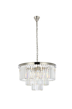 Mid. Chandeliers Drum Shade by Elegant Lighting ( 173 | 1231D26PN/RC Sydney ) 