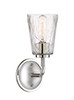 Sconces Single Glass by Designers Fountain ( 43 | D201M-1B-PN Westwood ) 