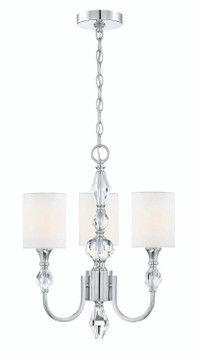 Mini Chandeliers Drum Shade by Designers Fountain ( 43 | 89983-CH Evi ) 