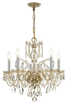 Mid. Chandeliers Candle by Crystorama ( 60 | 1005-PB-CL-MWP Traditional Crystal ) 