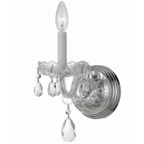 Sconces Single Candle by Crystorama ( 60 | 1031-CH-CL-MWP Traditional Crystal ) 