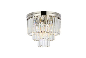 Flush Mounts Drum Shade by Elegant Lighting ( 173 | 1231F20PN/RC Sydney ) 